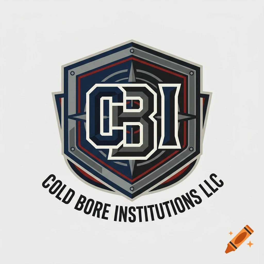 A tactical emblem logo featuring interlocking letters CBI inside a shield with the text COLD BORE INSTITUTIONS LLC below it.