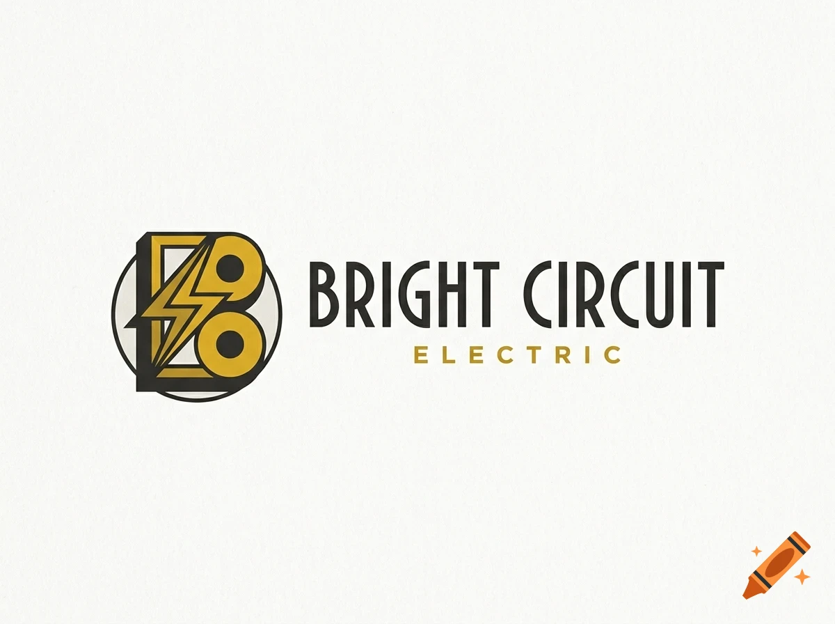 A logo with the text "BRIGHT CIRCUIT ELECTRIC" and a monogram featuring a lightning bolt inside the letter B.