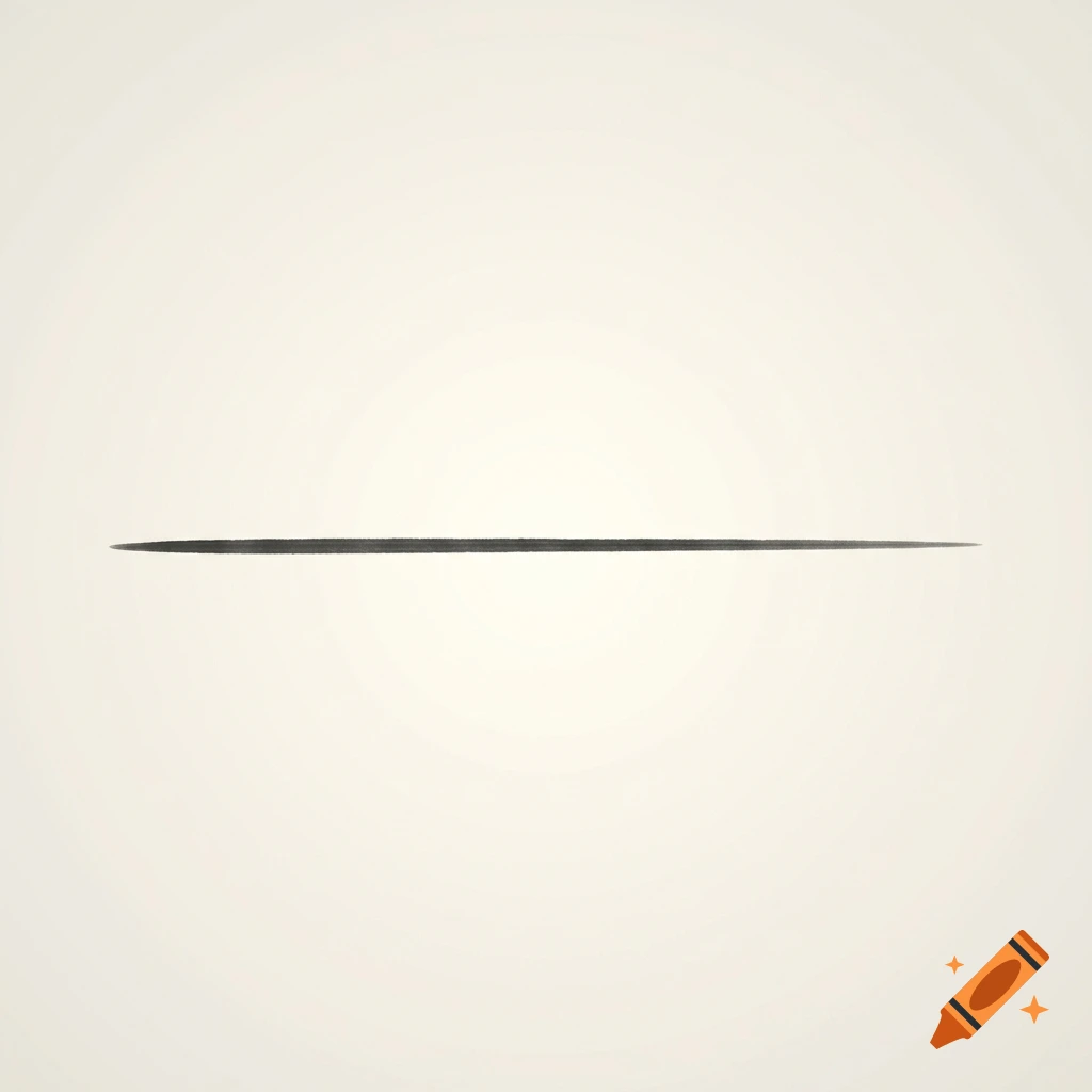 A single thin horizontal black line centered on a pale cream background.
