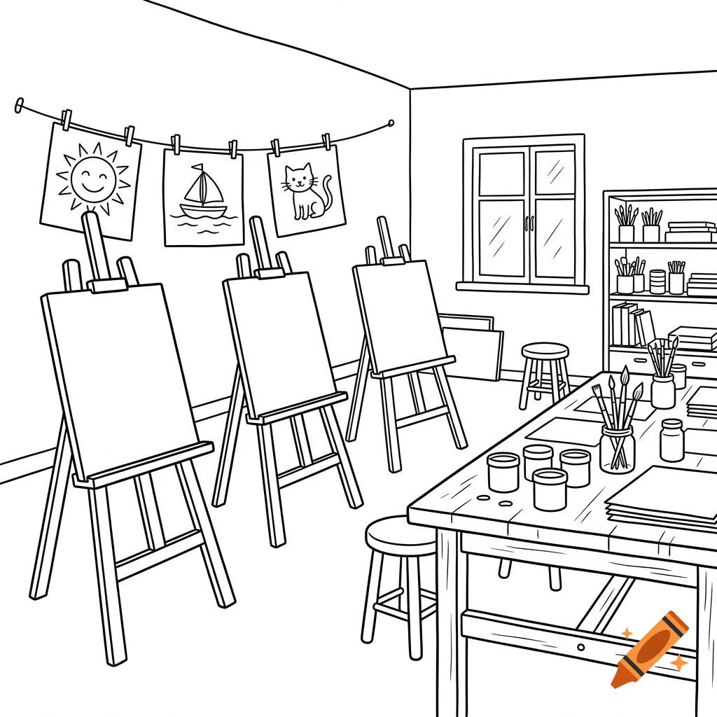 Artistic Drawing Place created on Craiyon