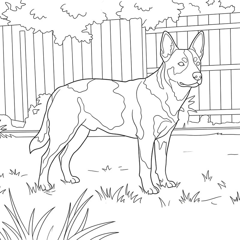 Transforme mon chien en coloriage