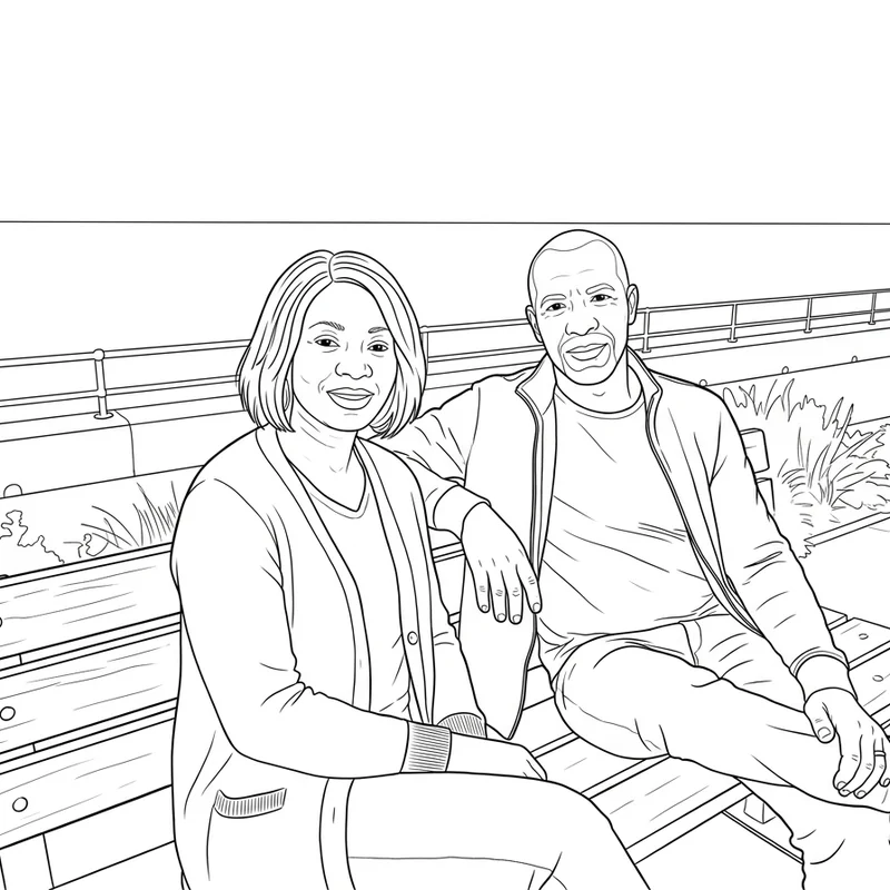 Un coloriage de nous deux
