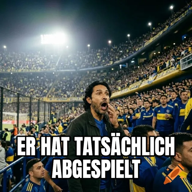 Er hat tatsächlich abgespielt – Schockierter Mann in einem vollen Stadion