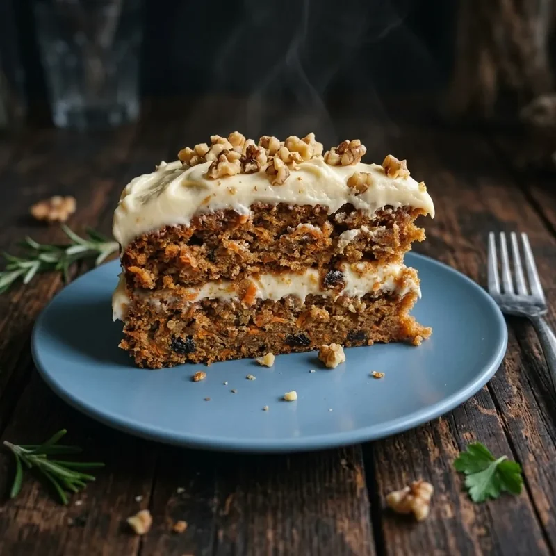 Mach daraus ein Menüfoto auf einem dunklen Holztisch