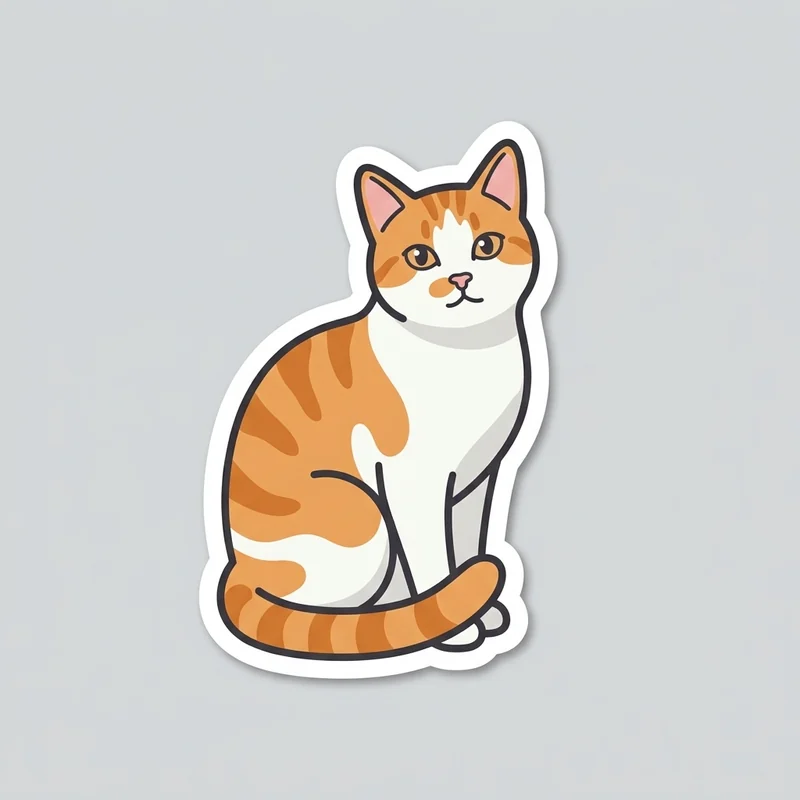 Ein Sticker meiner Katze